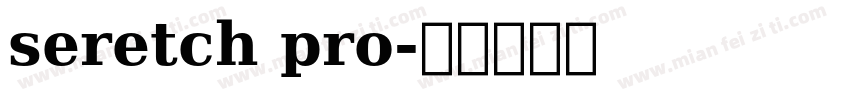 seretch pro字体转换
